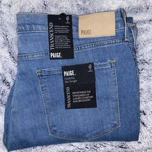 Paige Jeans in light blue wash. Original tags- waist size 36